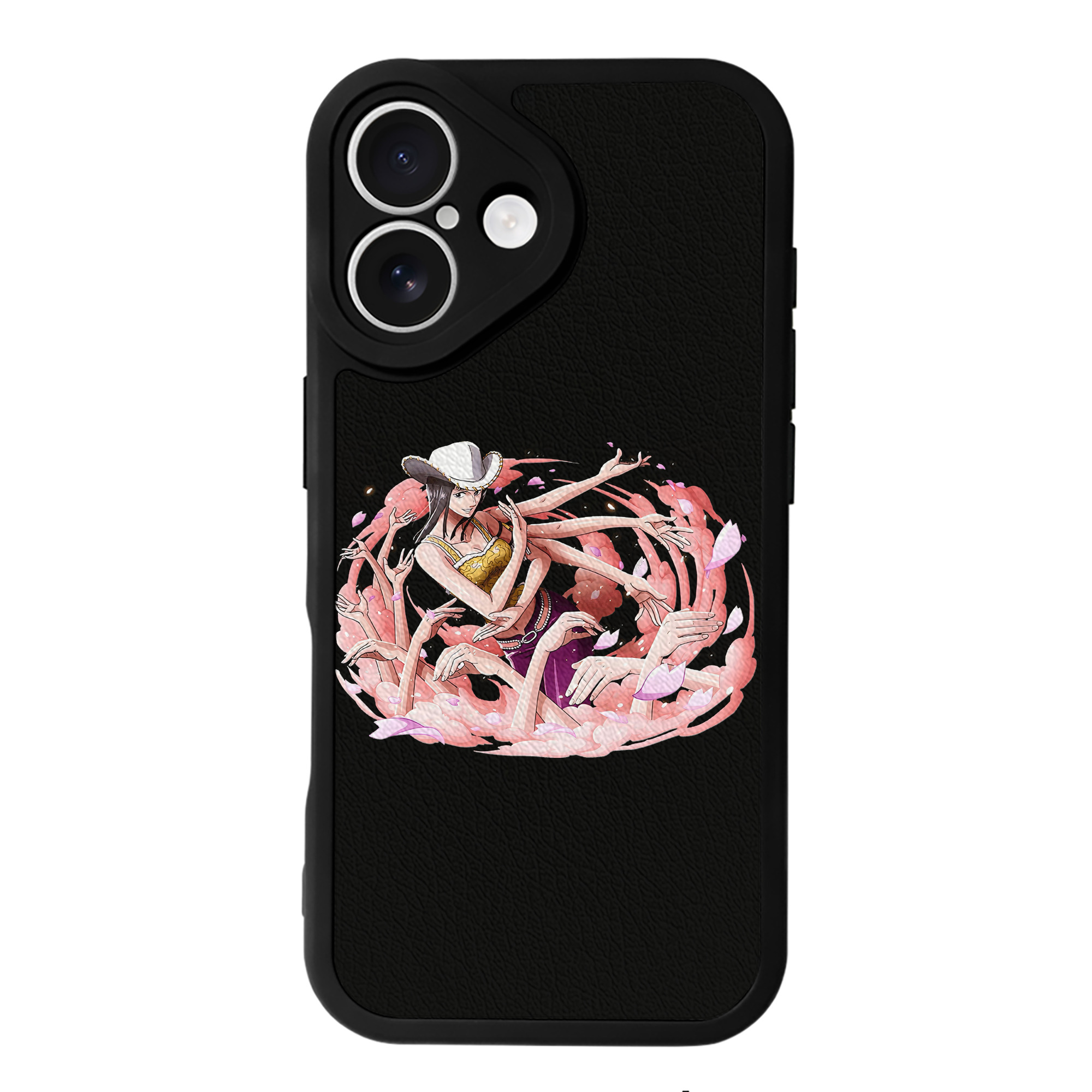 （画像用） ワンピース ニコ・ロビン ONE PIECE Nico Robin 【iPhone 16シリーズ対応】シリコンスマホケース（レザー調） 材質：シリコン